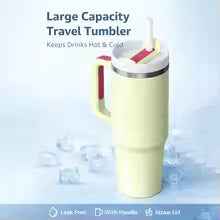 40oz Insulated Tumbler with Handle & Straw Lid