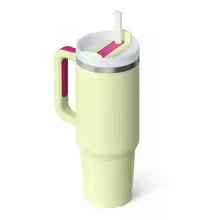 40oz Insulated Tumbler with Handle & Straw Lid