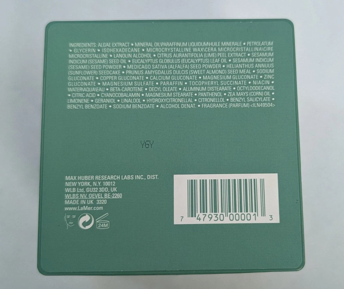 *1 PIECE LA MER THE MOISTURIZING CREAM 2 OZ. IMPERFECT BOX MISSING SPOON*******