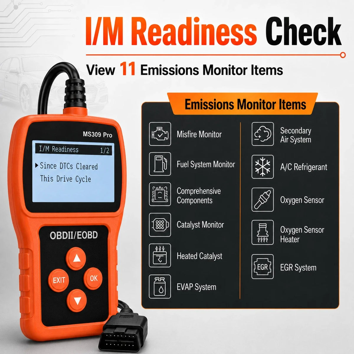 OBD2 Scanner Car Code Reader Check Engine Scanner Diagnostic Tool Fault Code