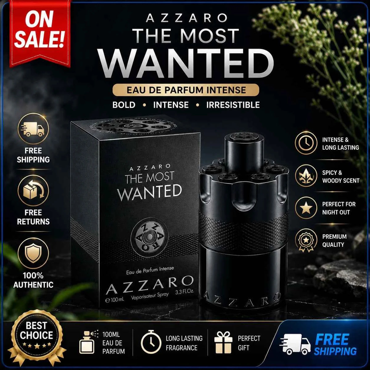 Short Title: Azzaro The Most Wanted EDP for Men – 100ml