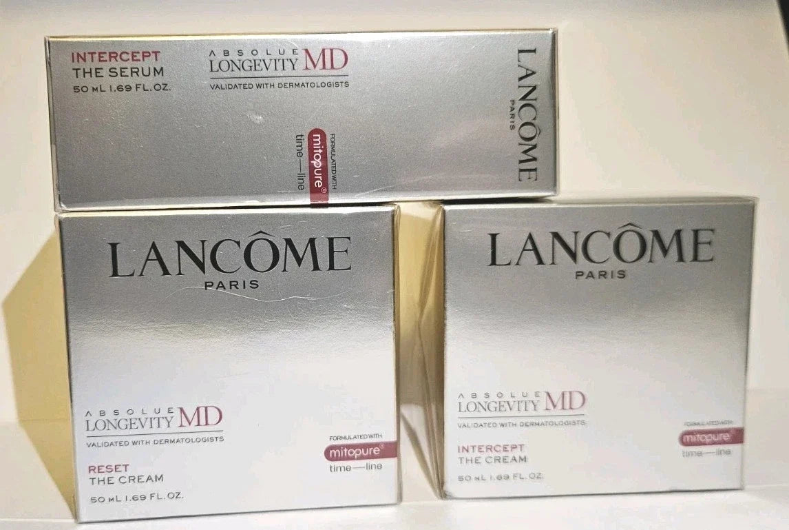 Lancôme Absolue Longevity MD Reset The Cream + Intercept Serum + Cream Set 50 mL