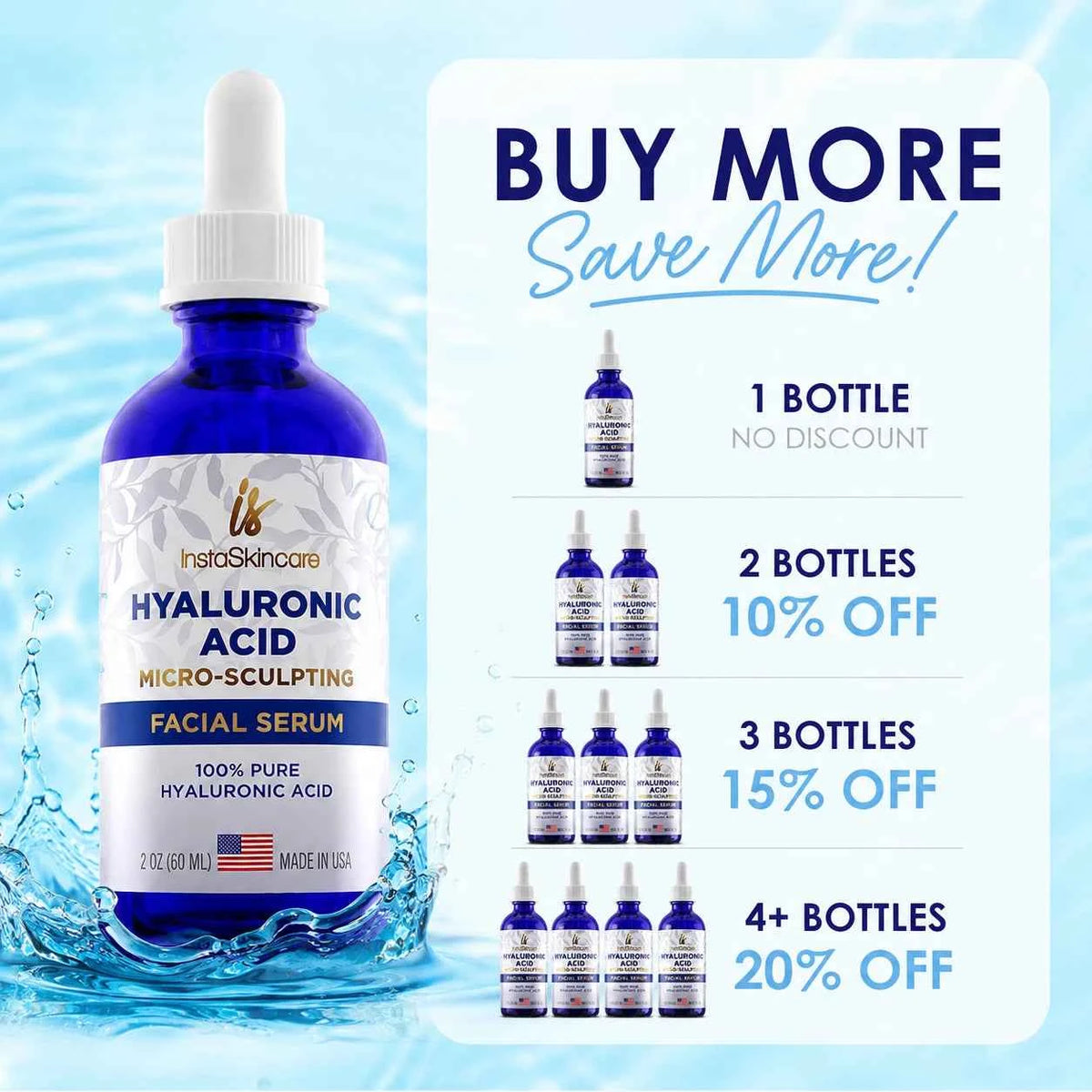 Hyaluronic Acid Anti-Aging Face Serum – 2oz