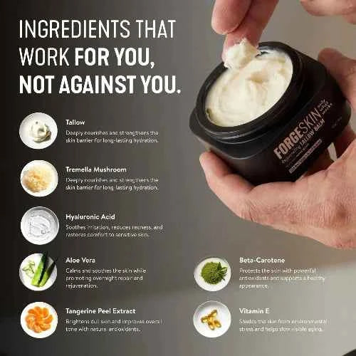 Short Title: Forge Skin Men’s Beef Tallow Face Balm – 50g